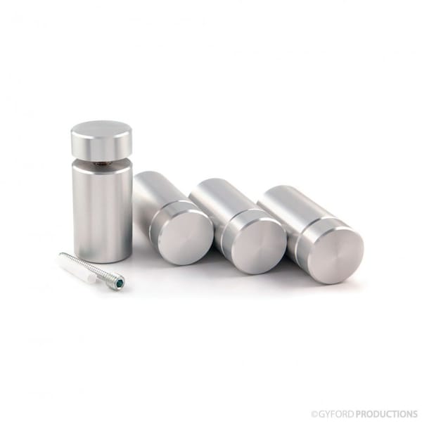 Gyford Décor Round Standoffs, Aluminum Clear Anodized SOK-3-2 - main